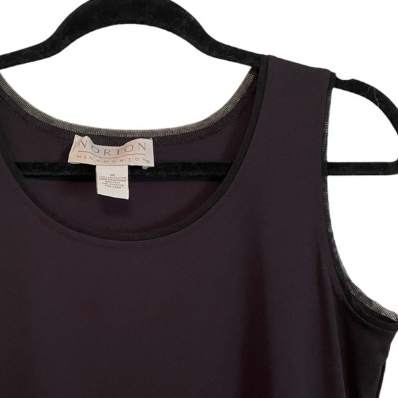 Norton McNaughton Black Sleeveless Midi Dress Size M - Picture 2 of 11